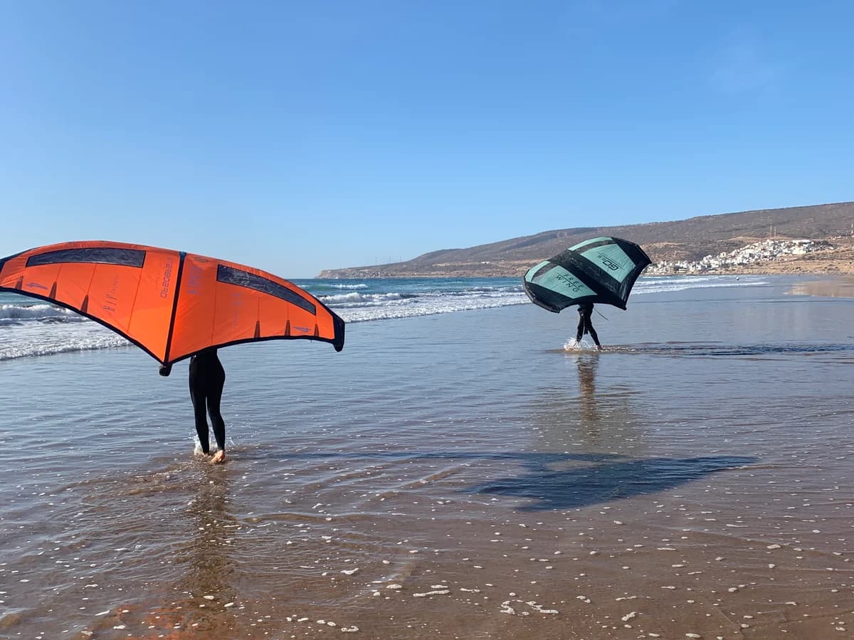 Freewing Morocco wingfoil and kitesurf school surf camp