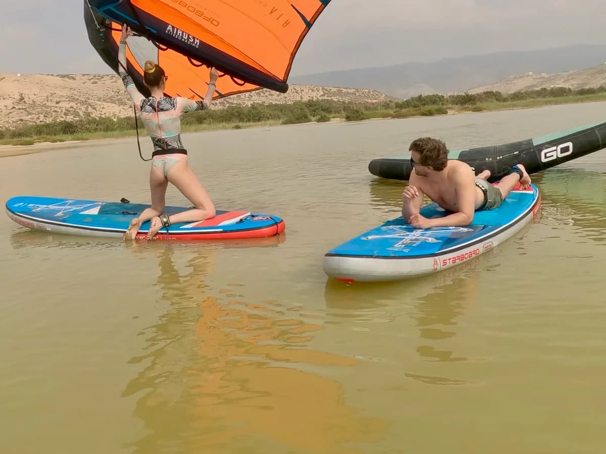 Freewing Morocco wingfoil and kitesurf school surf camp